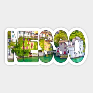 NESSO - Lake Como, Italy Sticker